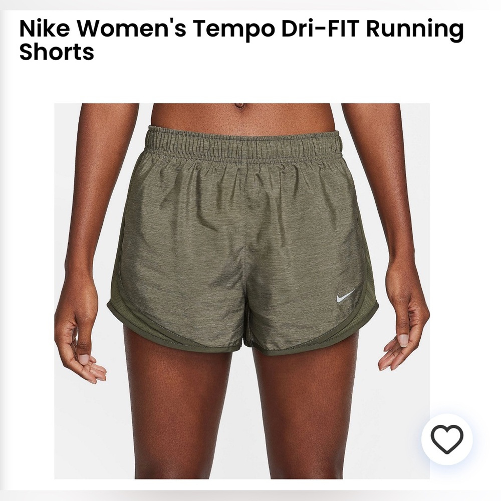 LIKE NEW GREEN NIKE RUNNING SHORTS